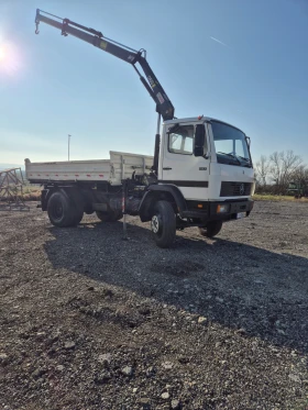 Mercedes-Benz 1117 Тристранен самосвал + Кран HIAB 060, снимка 9