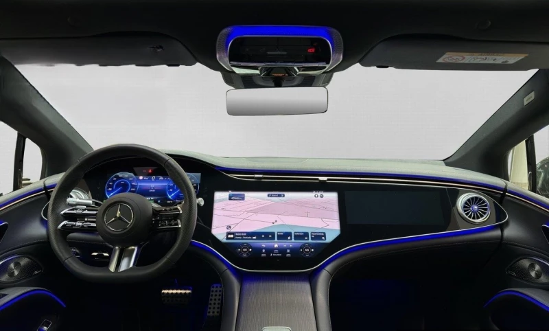 Mercedes-Benz EQS 580 AMG/4-MATIC/HYPERSCREEN/BURM/PANO/360/, снимка 8 - Автомобили и джипове - 50903616