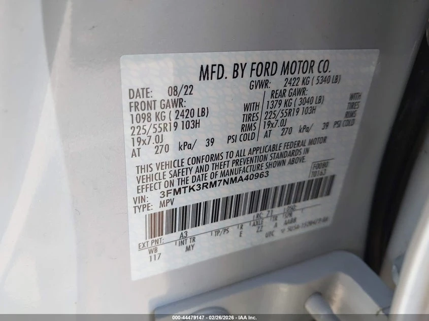 Ford Mustang Mach-E Premium RWD * Крайна цена до БГ* , снимка 9 - Автомобили и джипове - 54207423