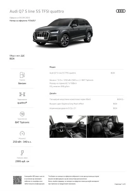 Audi Q7 S-line 55tfsi, снимка 11