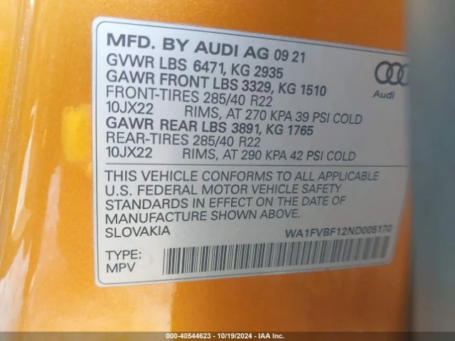 Audi Q8 PRESTIGE 55 TFSI QUATTRO TIPTRONIC, снимка 10 - Автомобили и джипове - 48586472