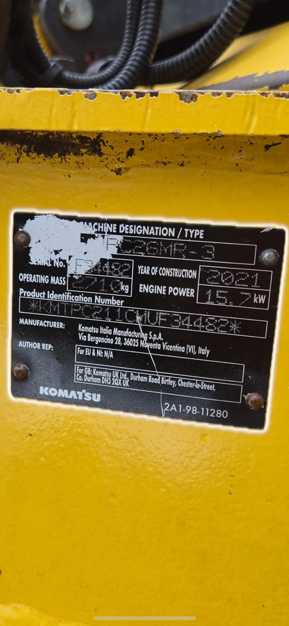 Багер Komatsu PC26MR-3, снимка 17 - Индустриална техника - 56462519