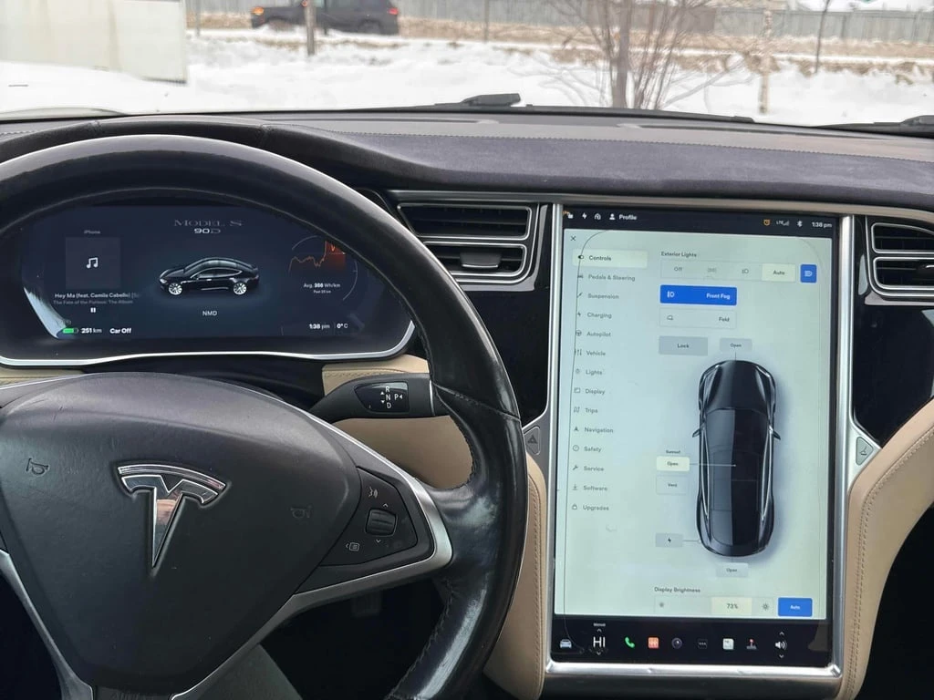 Tesla Model S * 90D * CARFAX * БЕЗ ПЪРВОНАЧАЛНА ВНОСКА - изображение 9