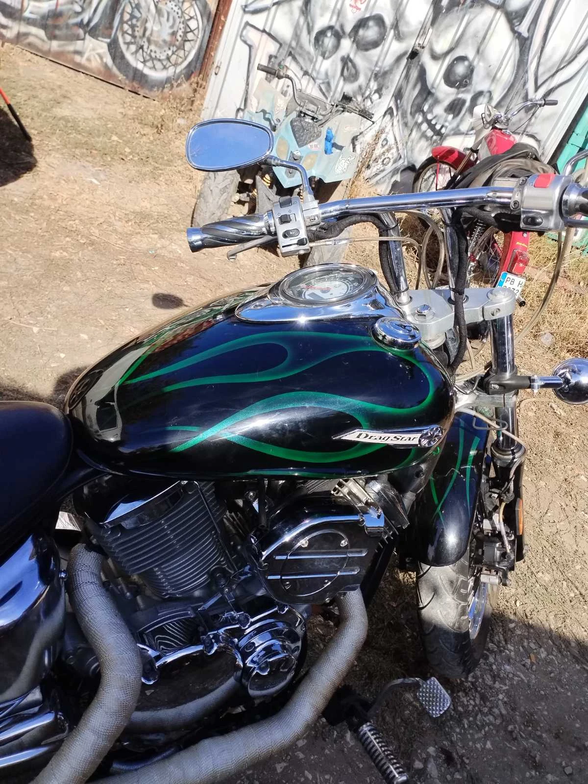 Yamaha Drag Star -CUSTOM-1100-63hp-TOP TITANIUM, снимка 9 - Мотоциклети и мототехника - 54555893