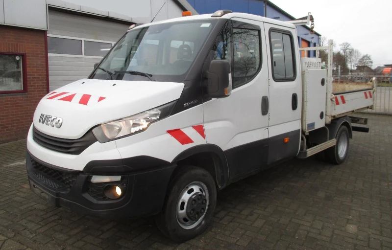 Iveco Daily 35C16 Самосвал с Кран, снимка 1 - Бусове и автобуси - 49183263