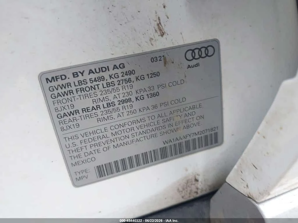 Audi Q5 * PREMIUM 45 TFSI QUATTRO S TRONIC * CARFAX * , снимка 9 - Автомобили и джипове - 56256168