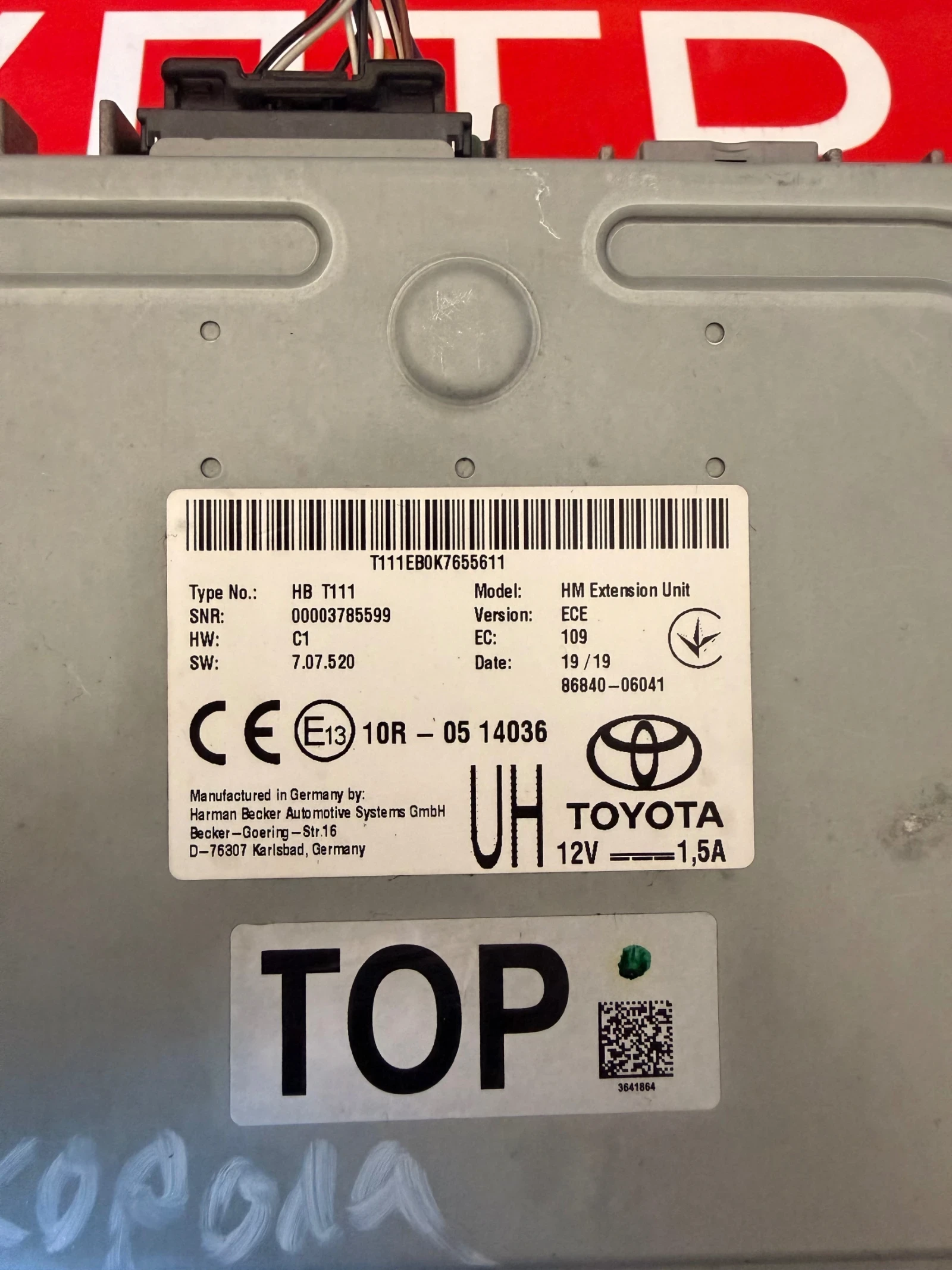 86840-06041 Модул навигация TOYOTA COROLLA E21 2020 86840-06041, снимка 2 - Части - 55155249