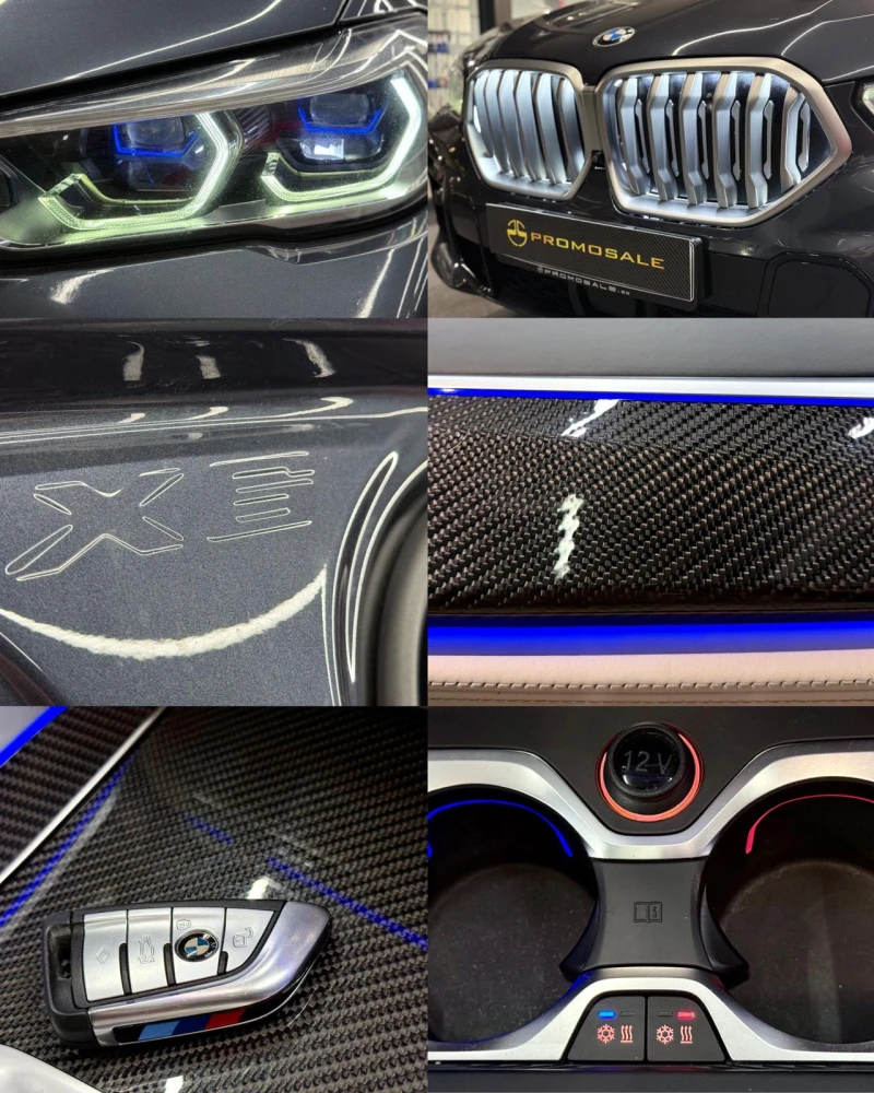 BMW X6 Xdrive* М* Лизинг* Iconic Glow* iDrive* Sky Lounge, снимка 17 - Автомобили и джипове - 52938758