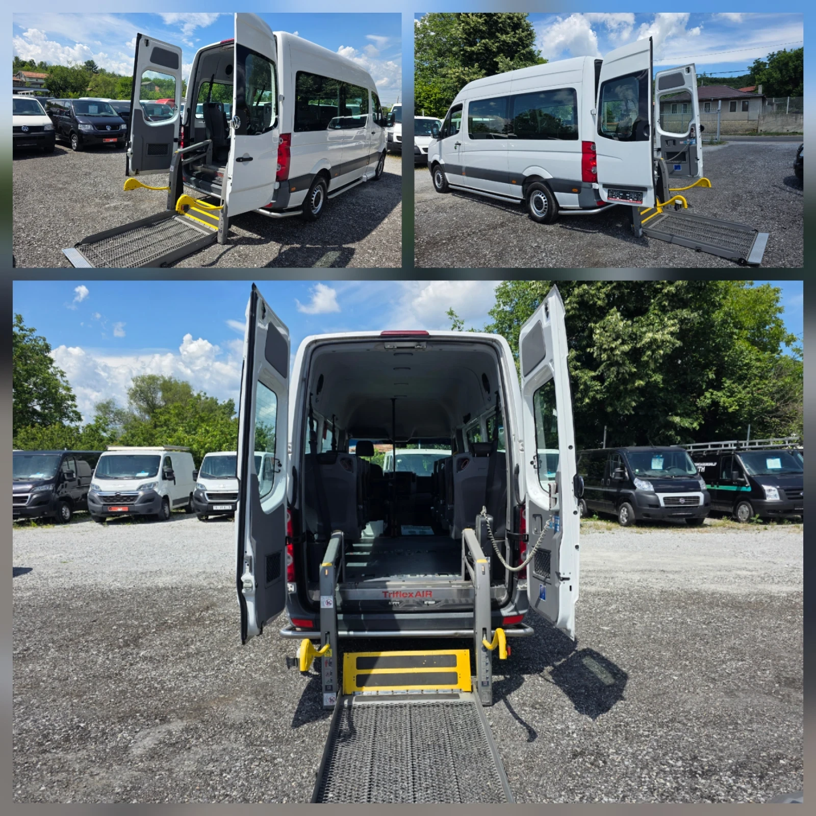 VW Crafter 2.0TDI Евро5 8+ 1 Рампа за хора с увреждания, снимка 7 - Бусове и автобуси - 54943224