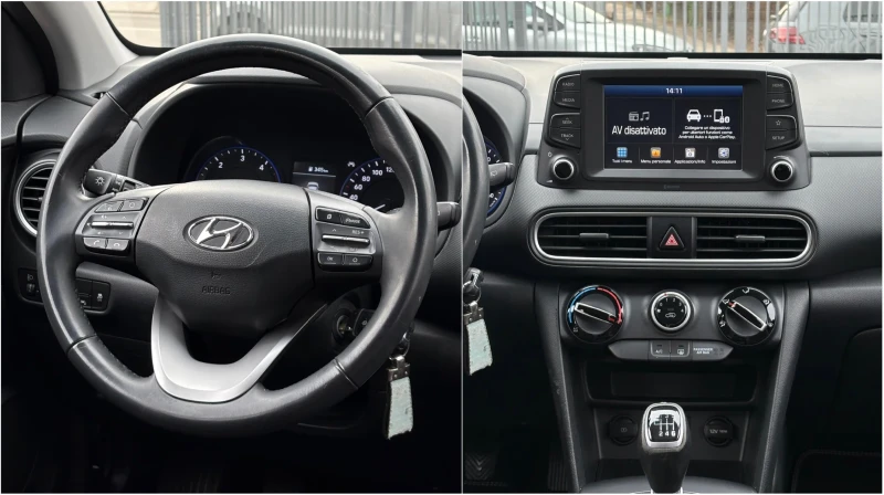 Hyundai Kona 1.6 CRDI, EURO 6D, CAMERA, TOP, снимка 14 - Автомобили и джипове - 53202251