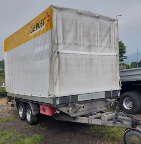 За автомобил Humbaur PHT 3500 Брезент+ Падащ борд 4, 10м. , снимка 2