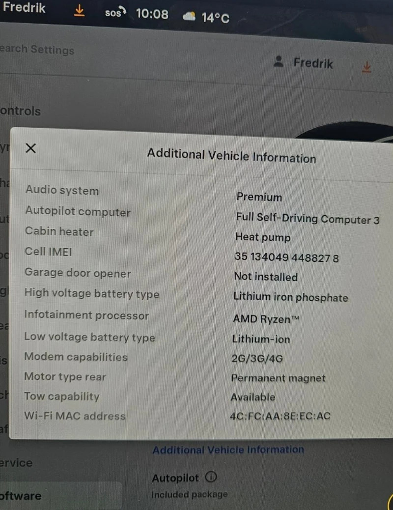 Tesla Model Y 2023 LFP Warranty, снимка 15 - Автомобили и джипове - 52024196