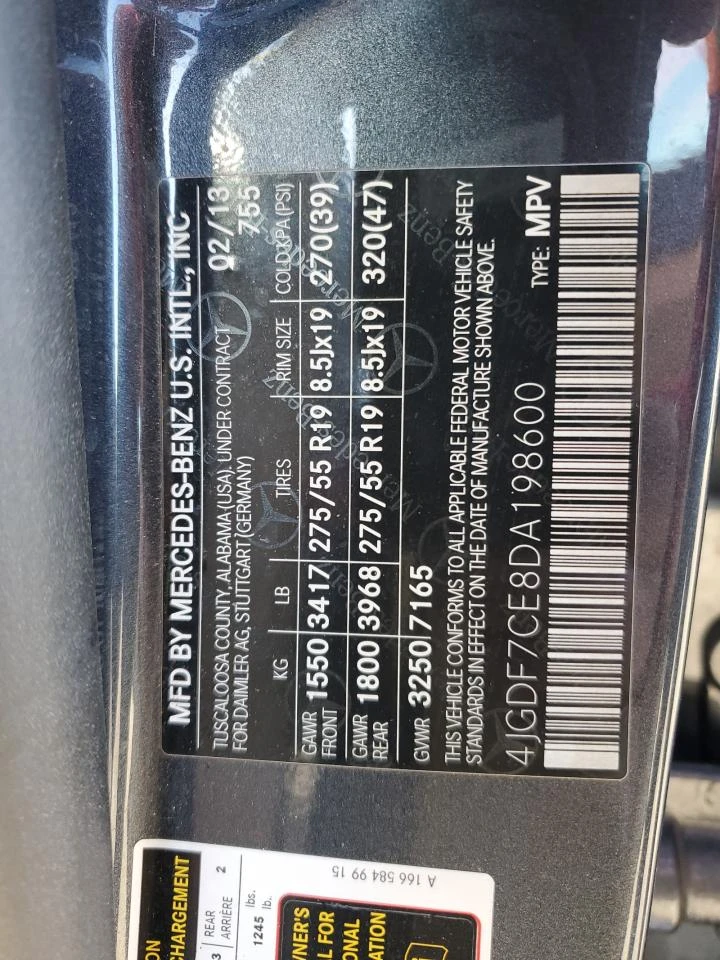 Mercedes-Benz GL 450 4MATIC - 3300 USD - 74584243 | Car24.bg