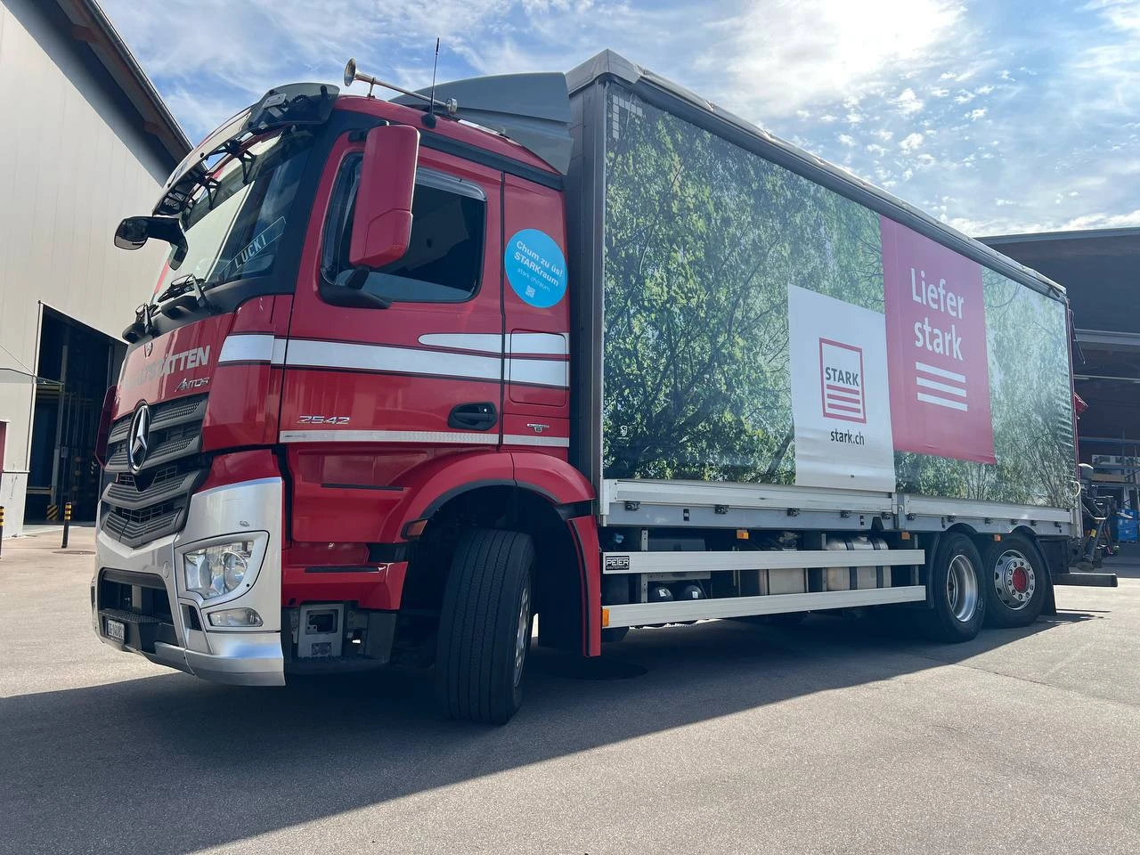 Mercedes-Benz Antos 2542 Hiab211+ Jib 20m, снимка 2 - Камиони - 56171851