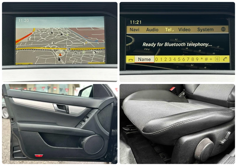 Mercedes-Benz C 220 2.2CDI 170HP AMG PANO NAVI КОЖА, снимка 15 - Автомобили и джипове - 53392968