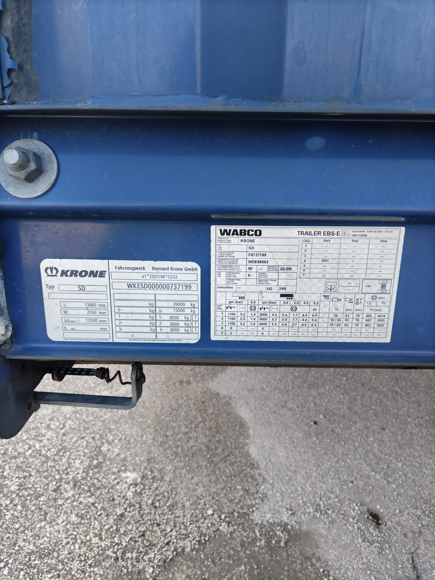 Полуремарке Krone, снимка 3 - Ремаркета - 53958480