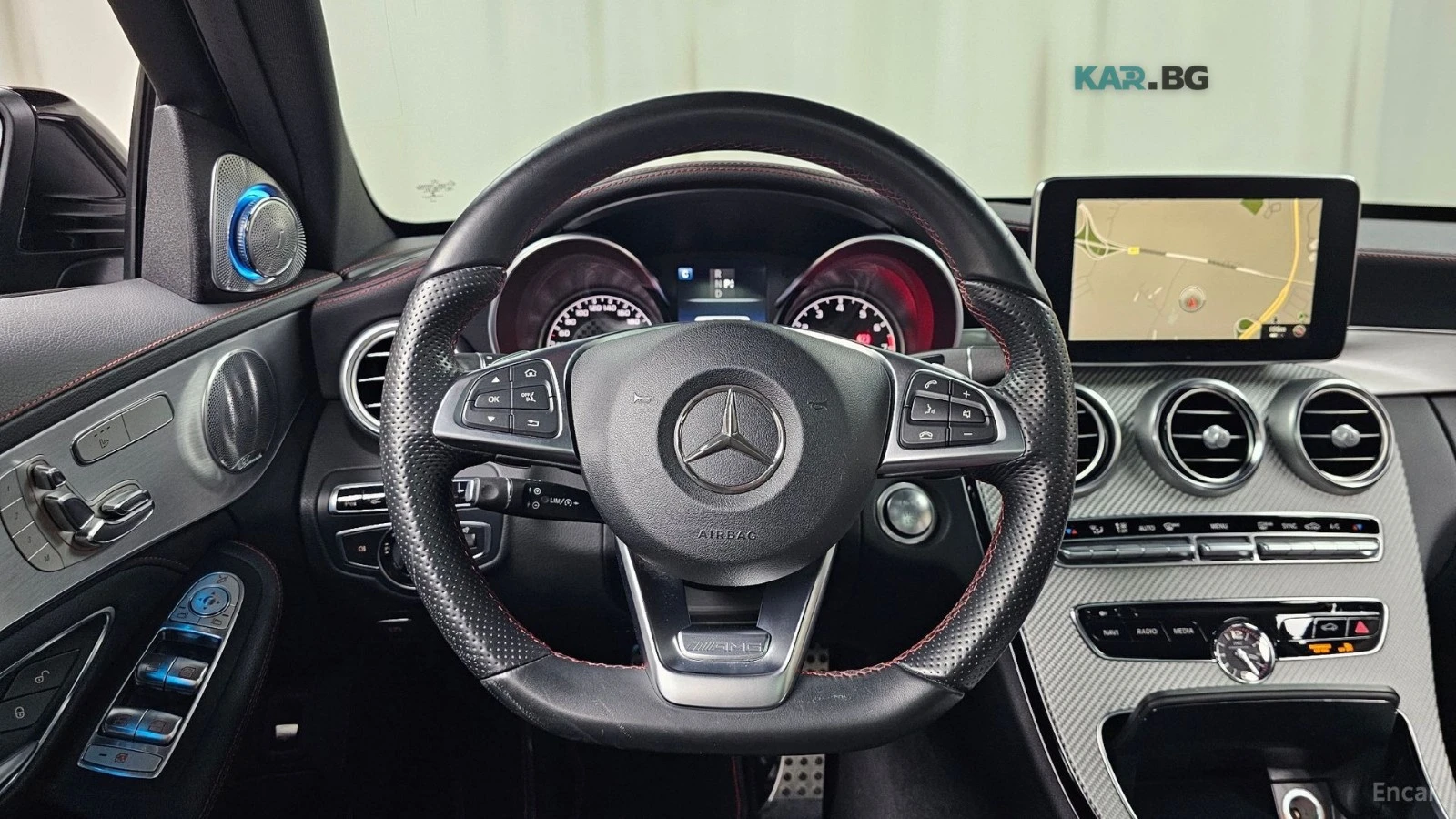Mercedes-Benz C 450 AMG 4MATIC* КОЖА* НАВИ* ПАНО* HUD, снимка 11 - Автомобили и джипове - 55375741