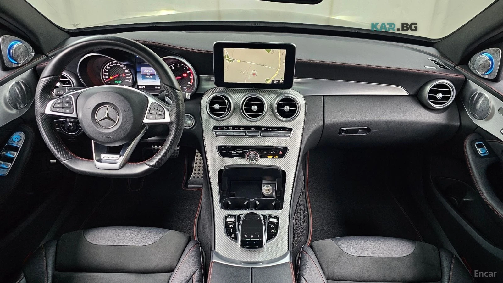 Mercedes-Benz C 450 AMG 4MATIC* КОЖА* НАВИ* ПАНО* HUD, снимка 5 - Автомобили и джипове - 55375741