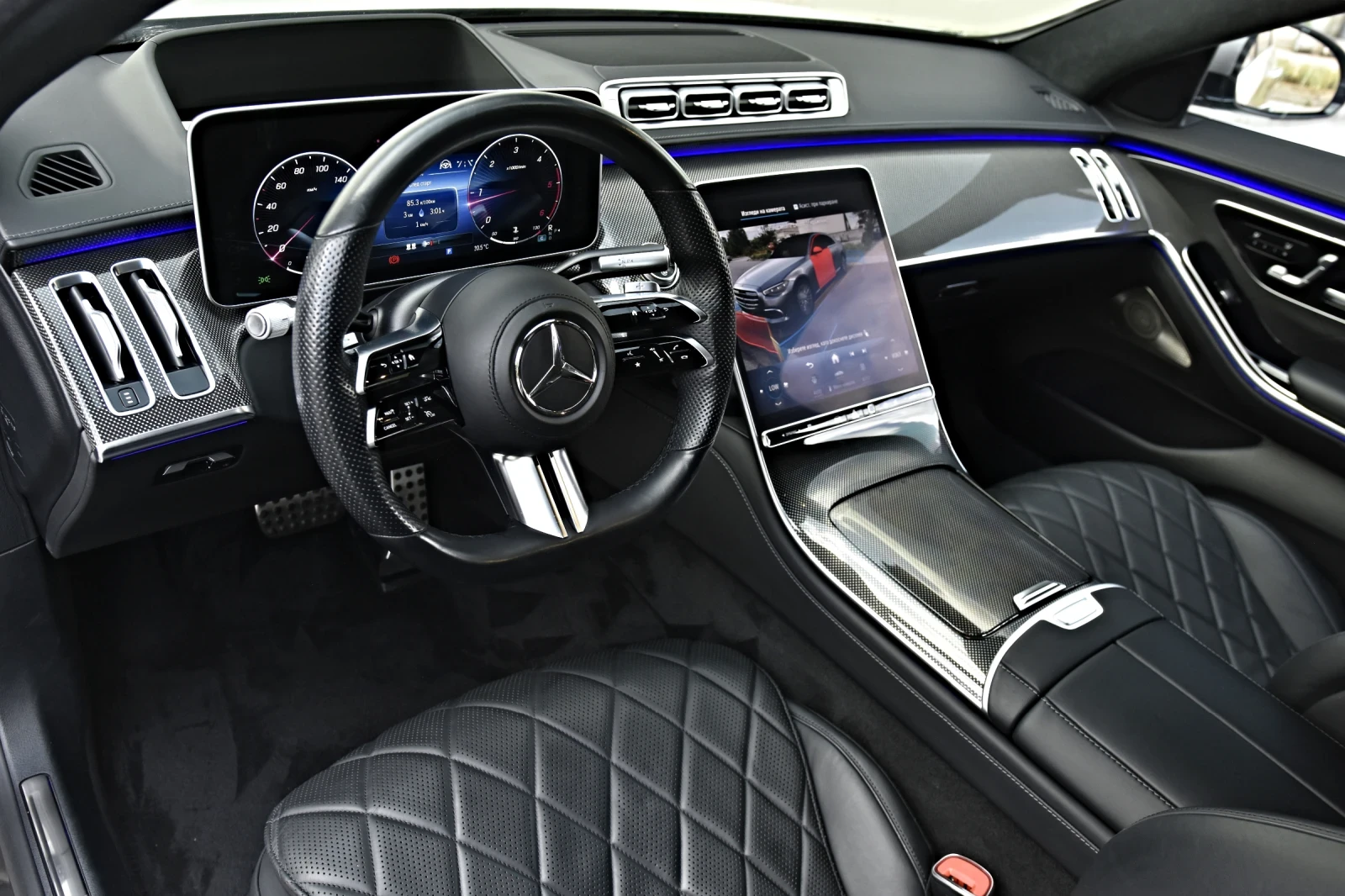 Mercedes-Benz S 400 D 4M 3xTV AMG Optik LONG 360 DIGITAL LIGHT 3DHEADU, снимка 9 - Автомобили и джипове - 55183439