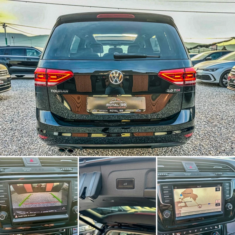 VW Touran 2.0 TDI ::190 КС:: DSG::7 МЕСТНА::DISTRONIK:CAMERA, снимка 15 - Автомобили и джипове - 52845783