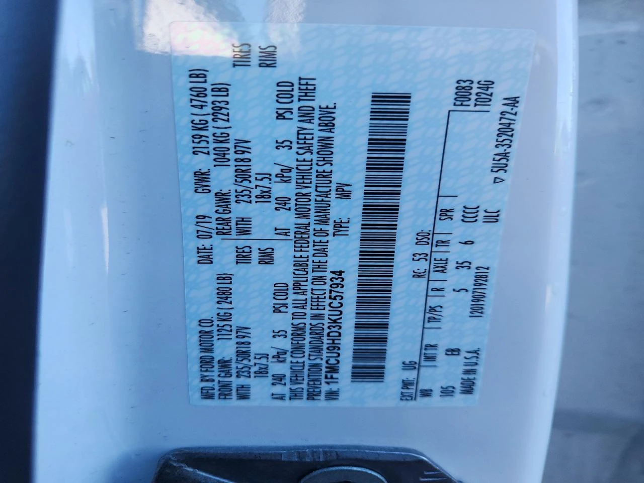 Ford Escape 1.5l Sel, снимка 13 - Автомобили и джипове - 56215108