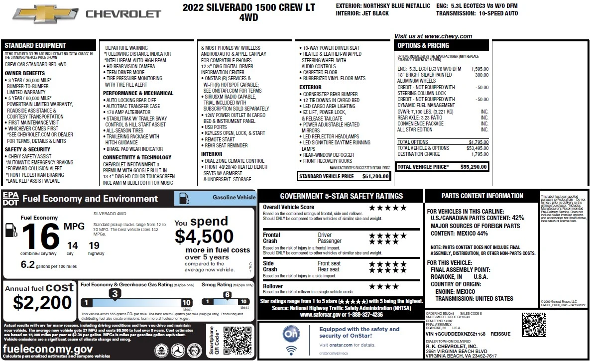 Chevrolet Silverado Crew Cab 1500 LT | Mobile.bg   11