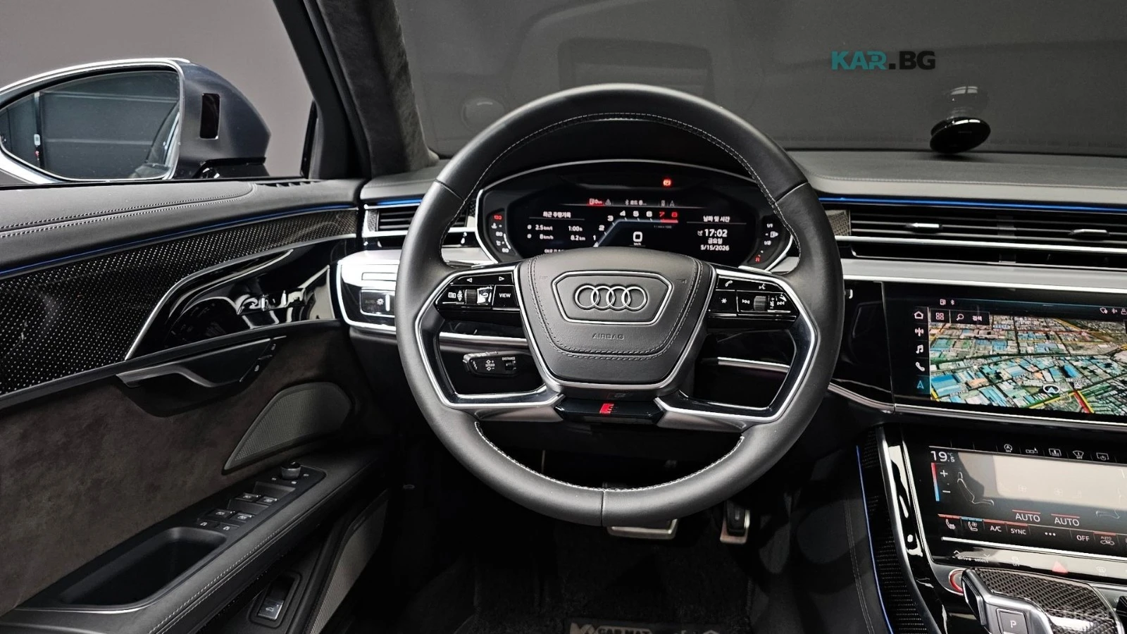 Audi S8 QUATRO LWB* ОБДУХ* МАСАЖИ* 360* HEADUP* МОНИТОРИ* , снимка 11 - Автомобили и джипове - 55409304