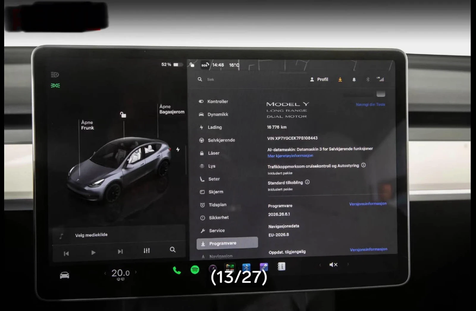 Tesla Model Y 2023г.17000км, снимка 10 - Автомобили и джипове - 56167214