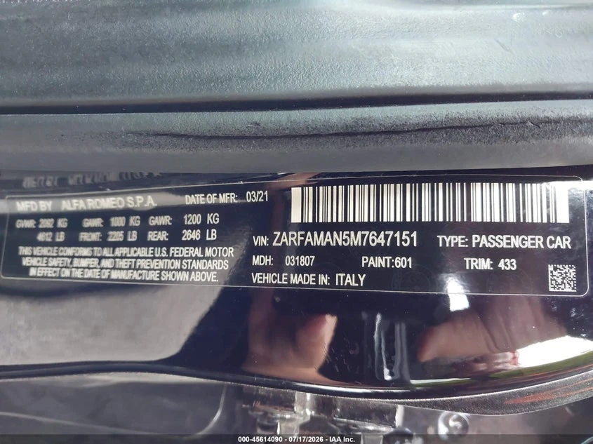 Alfa Romeo Giulia 2.0l Rwd, снимка 9 - Автомобили и джипове - 55591330