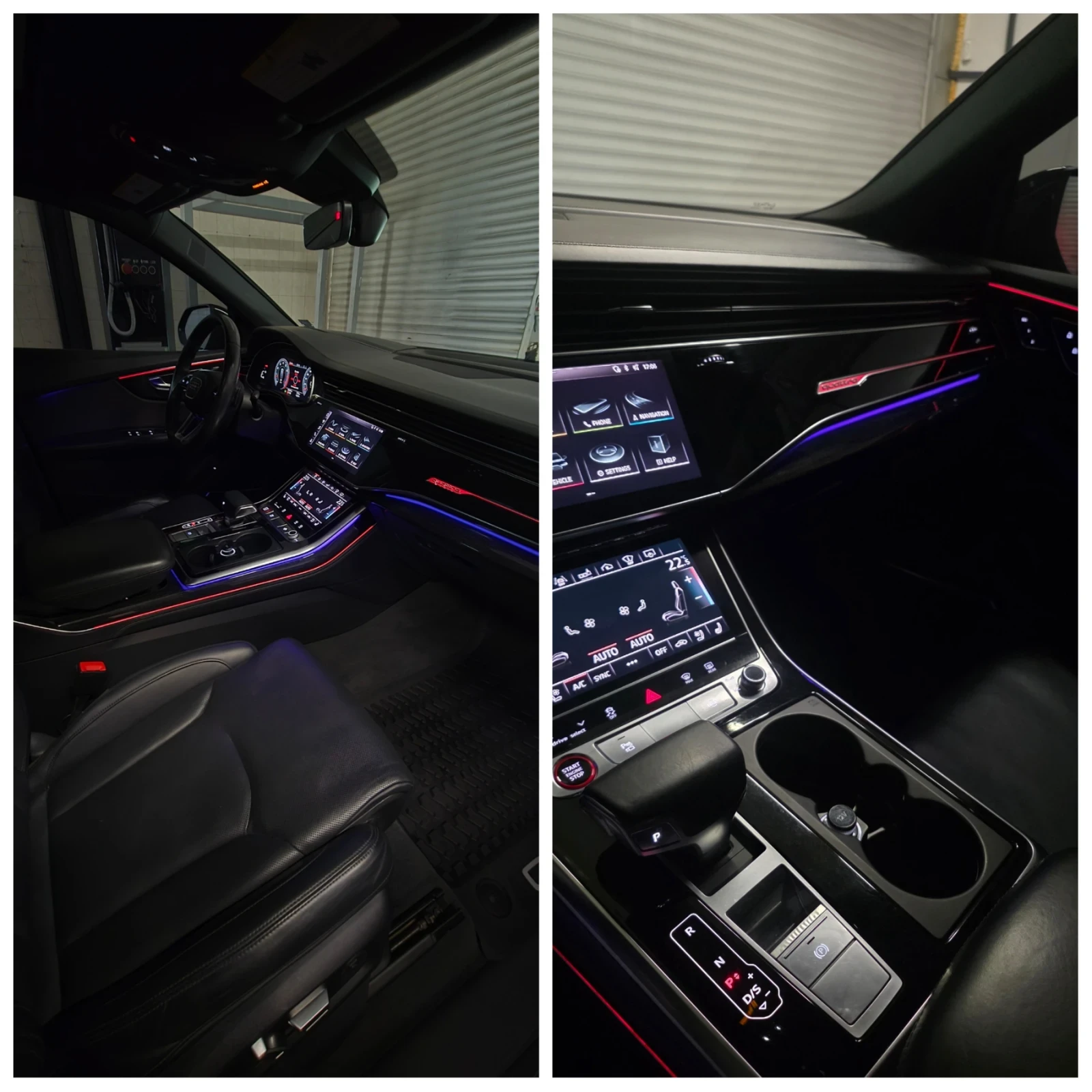 Audi Q8 3.0T вакуум, хед ъп, matrix, обслужена, лизинг, снимка 11 - Автомобили и джипове - 54231566