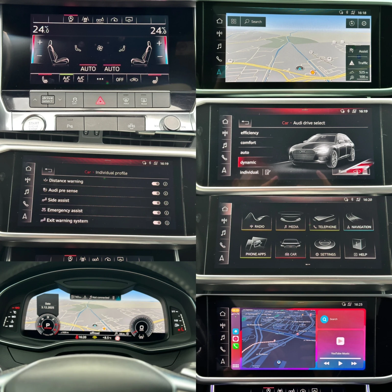 Audi A6 50TDI* QUATTRO* 3xSLINE* B&O* MATRIX* PANO*  | Mobile.bg   15