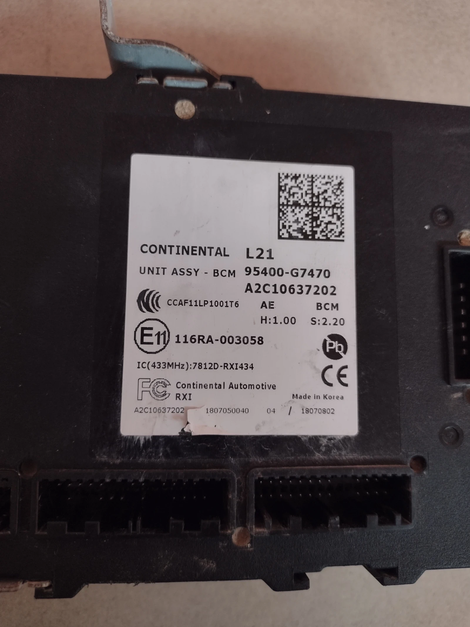 95400-G7470  BCM / ������� �����  HYUNDAI IONIQ  A2C10637202 | Mobile.bg � ����������� 2