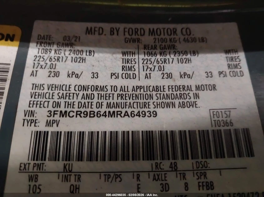 Ford Bronco 1.5l Sport Big Bend, снимка 9 - Автомобили и джипове - 54315037