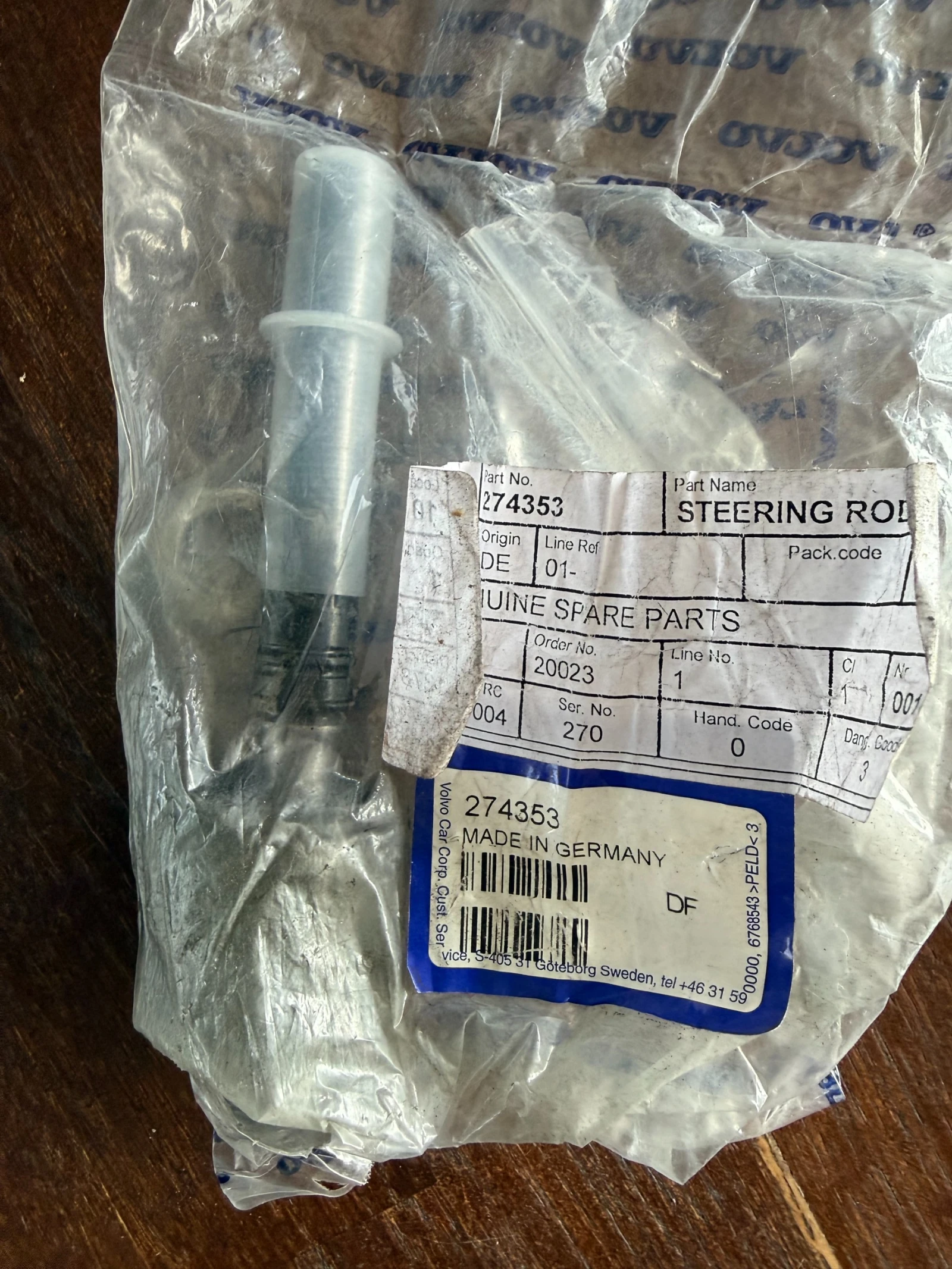 Нов оригинален накрайник за рейка ZF Volvo XC70, V70, S60