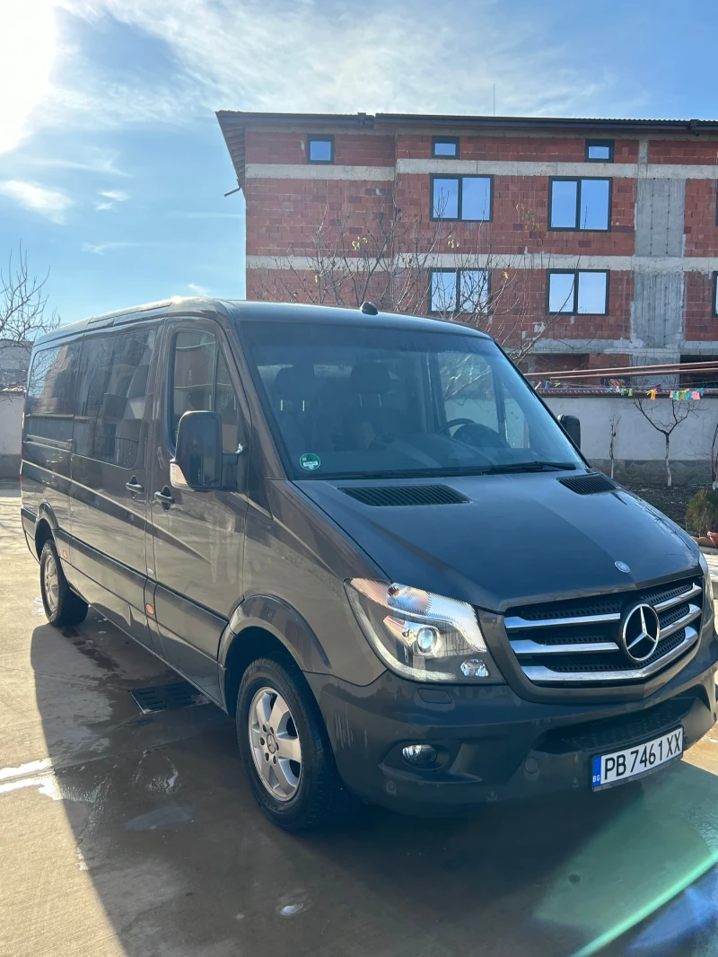 Mercedes-Benz Sprinter 319 Bluetec 8+ 1 * АЛКАНТАРА* ЛЕТИ ДЖАНТИ* , снимка 2 - Бусове и автобуси - 53439362