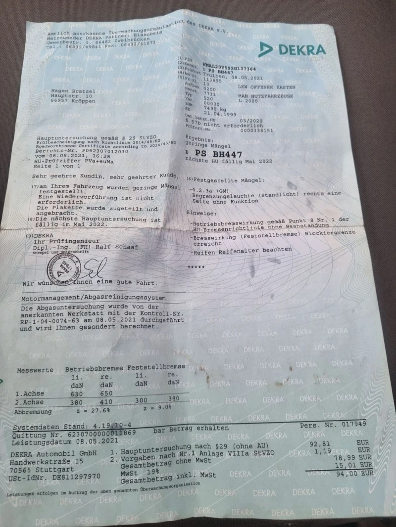 Man 8.163 самосвал, снимка 13 - Камиони - 52214064