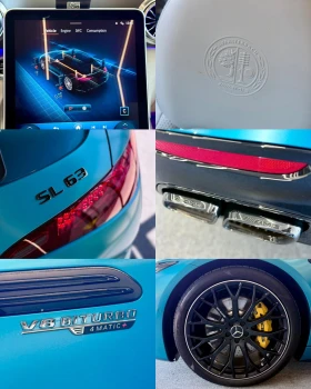 Mercedes-Benz SL 63 AMG Cabrio* Burmester* NightP* Подгрев* Обдух* Лизинг, снимка 17