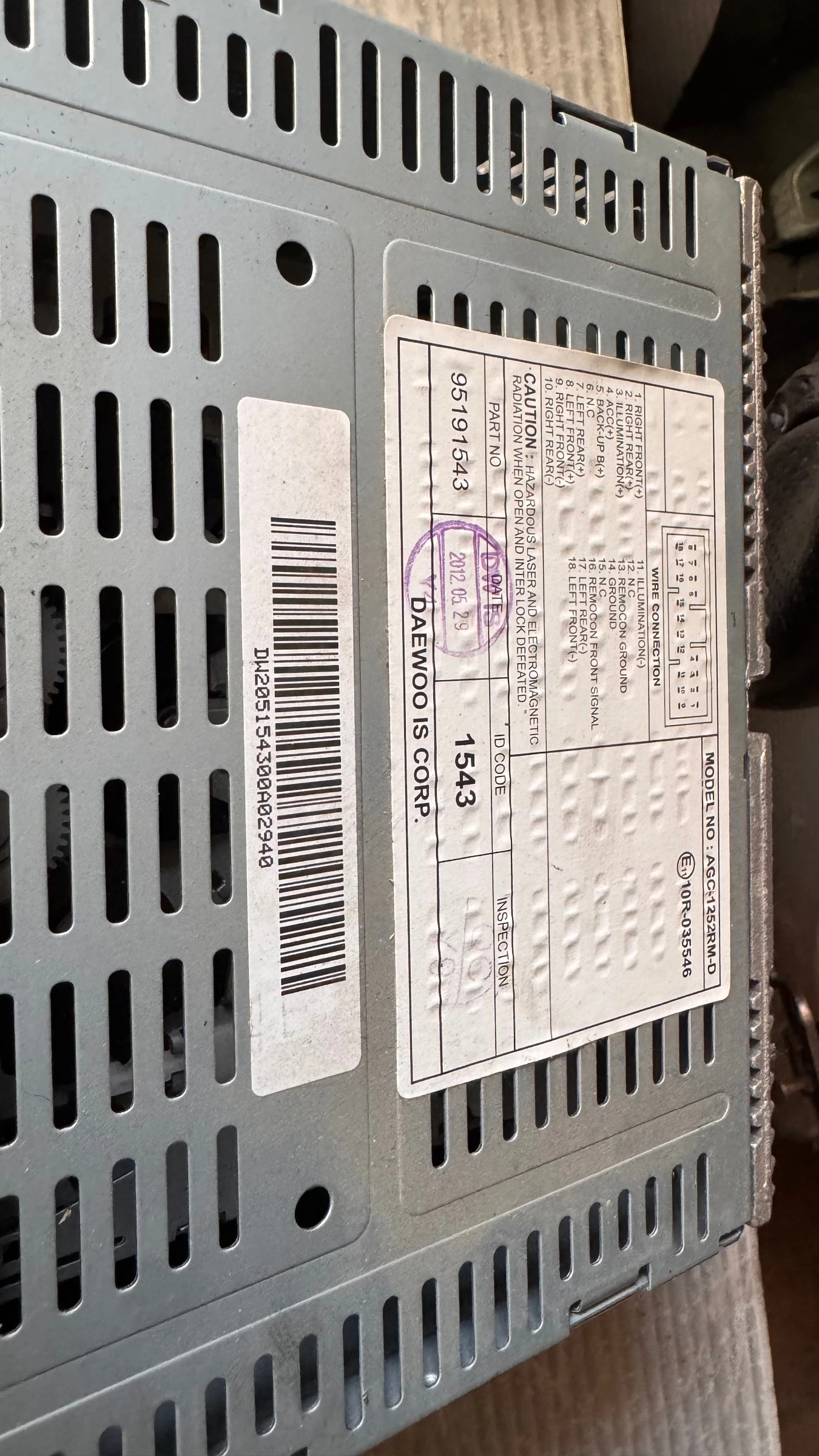 ���������� ����� / GPS � ����� ������� �� Chevrolet Spark 2012 - 95191543 / 10R-035546 / AGC-1252RM- | Mobile.bg � ����������� 2