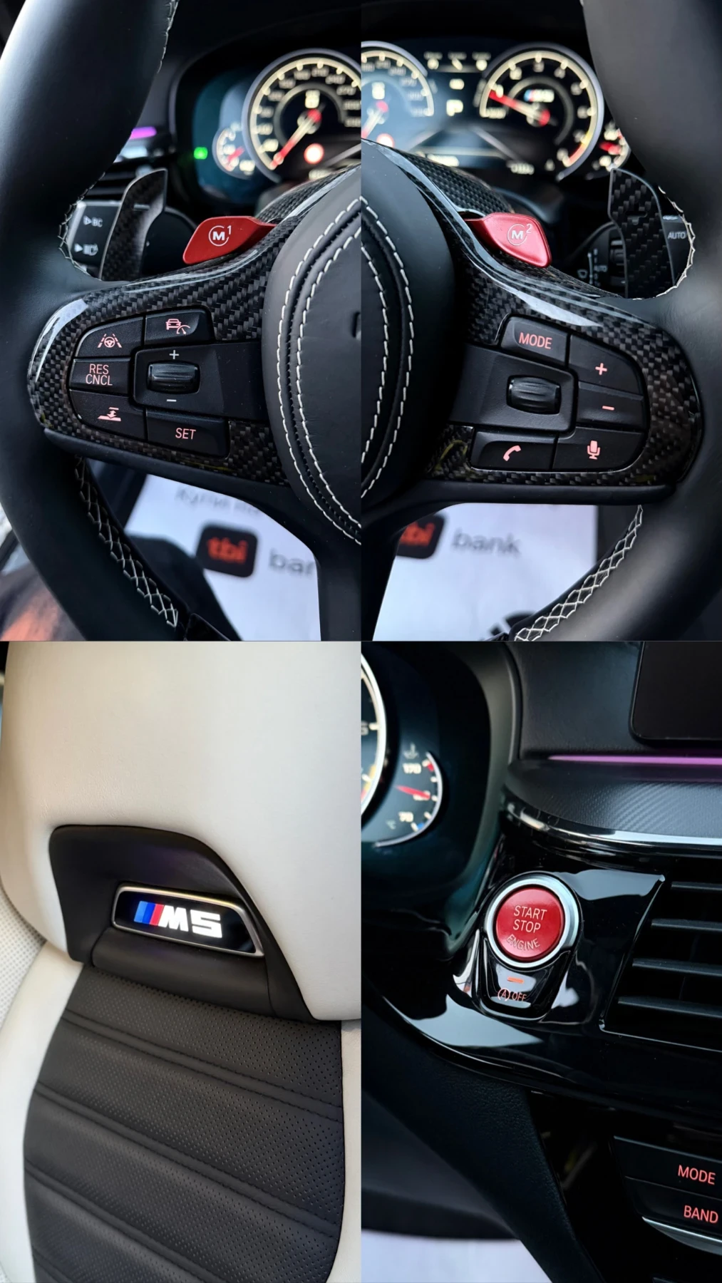 BMW M5 COMPETITION* 800HP* CARBON* M* СОБСТВЕН ЛИЗИНГ, снимка 13 - Автомобили и джипове - 53788893