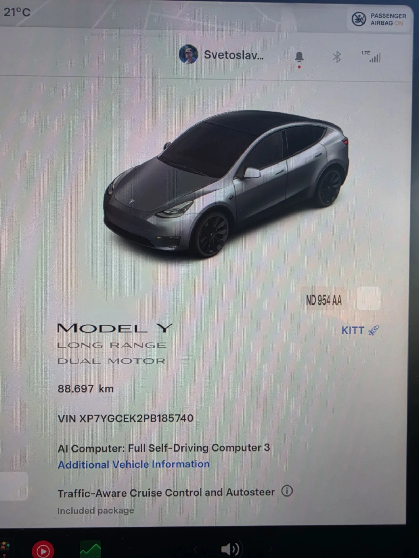 Tesla Model Y Long Range 4x4 Quicksilver Керамика, снимка 9 - Автомобили и джипове - 55056416