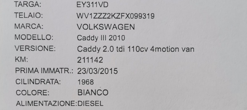VW Caddy 2.0 TDI 4x4, снимка 17 - Автомобили и джипове - 40156967