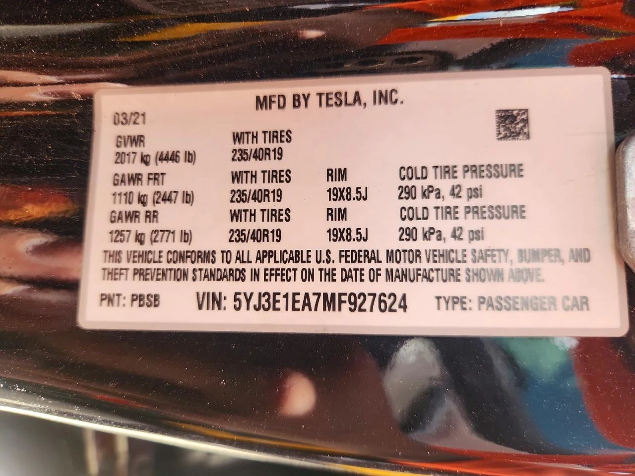 Tesla Model 3, снимка 12 - Автомобили и джипове - 56614183