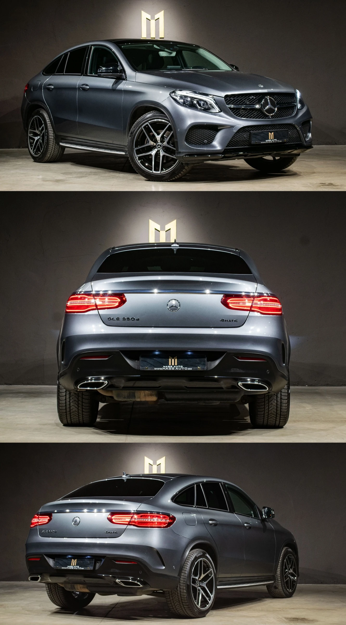 Mercedes-Benz GLE 350 d/Coupe/AMG/360/ПълнаСервизна/NightPackage - изображение 4