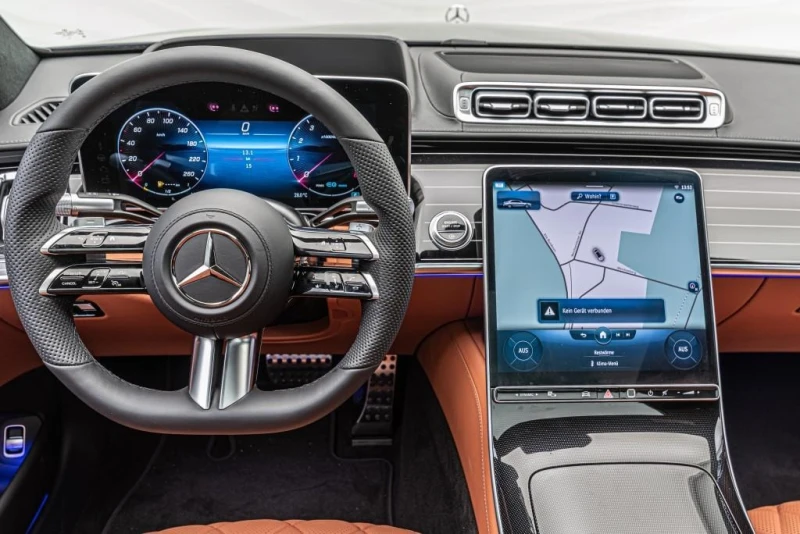 Mercedes-Benz S 400 d* LONG* AMG* BURM-4D* HEAD-UP* PANO* DISTR* 4-SEA, снимка 13 - Автомобили и джипове - 52706562