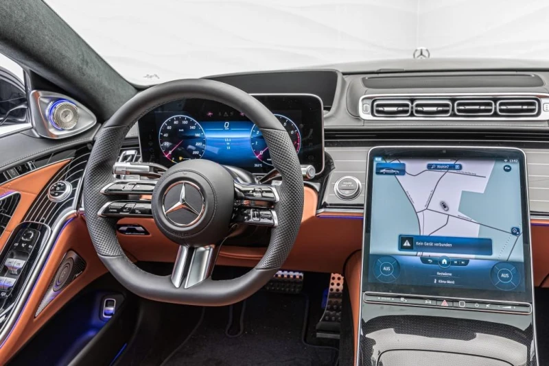 Mercedes-Benz S 400 d* LONG* AMG* BURM-4D* HEAD-UP* PANO* DISTR* 4-SEA, снимка 12 - Автомобили и джипове - 52706562