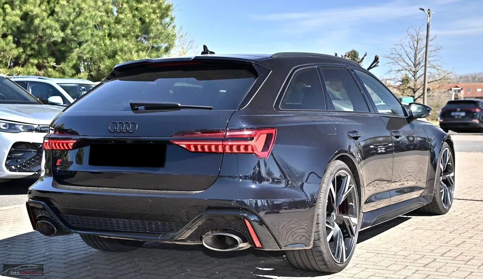 Audi Rs6 4.0TFSI/AVANT/600HP/360CAM/CERAMIC/HUD/PANO/393f - изображение 4