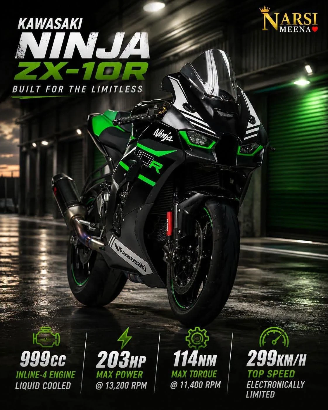 Kawasaki Zxr 10R Limited Acrapovich
