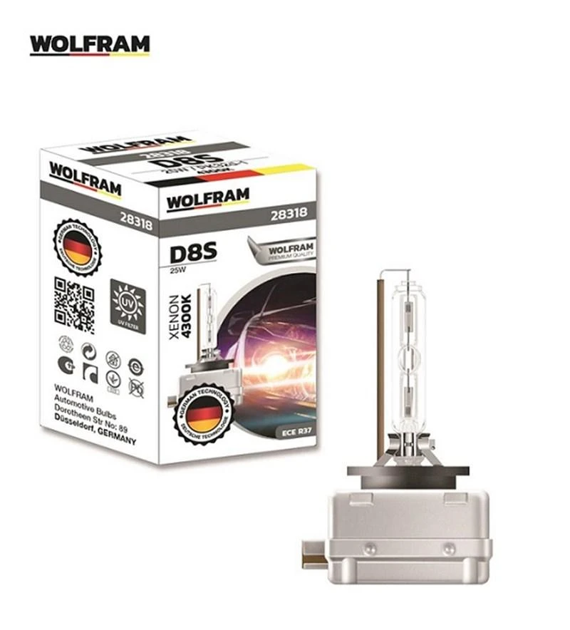 КРУШКИ WOLFRAM D8S 25W XENARC 4300K, снимка 1 - Части - 34391146