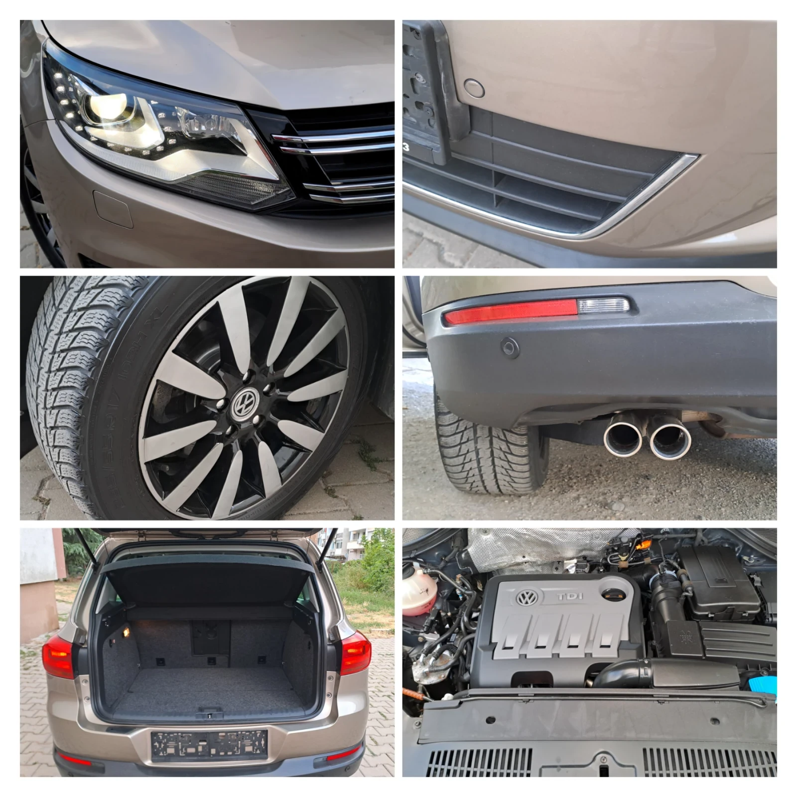VW Tiguan 2.0 TDI-4X4-HIGHLINE-DSG-LED | Mobile.bg   15
