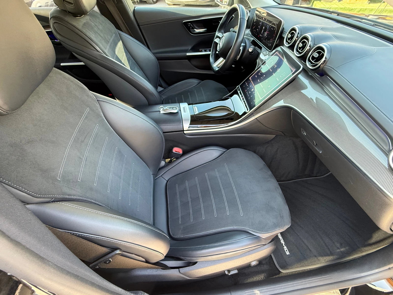 Mercedes-Benz C 220 d 4-MATIC AMG FULLL !!!! 100% РЕАЛНИ КИЛОМЕТРИ !!!, снимка 14 - Автомобили и джипове - 53736795